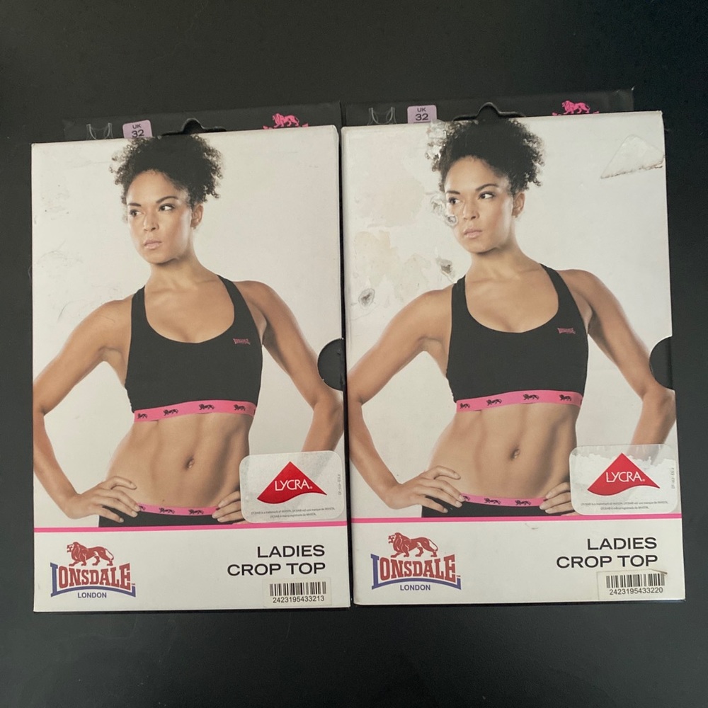 Longsdale Ladies Crop Top/Sports Bra 32C